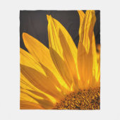 Geel Zonnebloem Afbeelding Natuur-geïnspireerde el Fleece Deken (Voorkant)