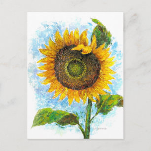  geel Zonnebloem Bloemen Briefkaart