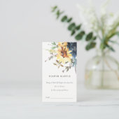 Geel Zonnebloem Bloemenluier Raffle Baby shower Informatiekaartje (Staand voorkant)