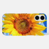Geel Zonnebloem en Bijen Case-Mate iPhone Case (Achterkant (horizontaal))
