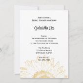 Geel zonnebloem Grafisch Vrijgezellenfeest Kaart (Voorkant)