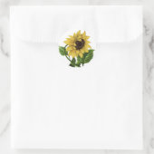 geel Zonnebloem Graphic Flower Sticker (Tas)