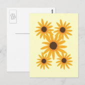 Geel Zonnebloem Schilderen Briefkaarten (Voorkant / Achterkant)