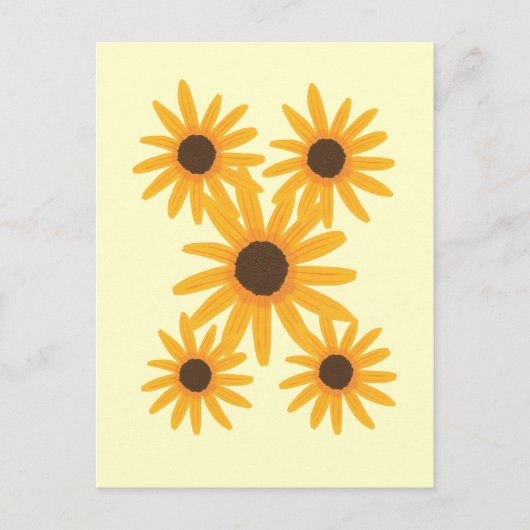 Geel Zonnebloem Schilderen Briefkaarten (Voorkant)