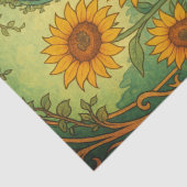  geel Zonnebloem Tuin Decoupage Tissuepapier (Detail)