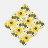 Geel Zonnebloem Tuinhout Bedankdoosjes (Uitgevouwen)