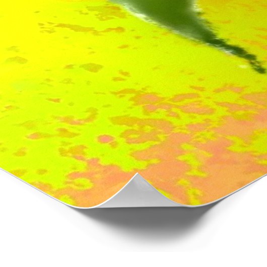 Geel Zonnebloem Vrouw Poster (Hoek)