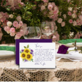 Geel zonnebloem waterverf vrijgezellenfeest bedankkaart