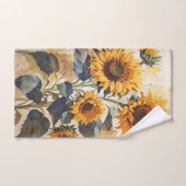 Geel Zonnebloemen Boeket Bad Handdoek (Handdoek)
