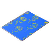 Geel zonnebloempatroon notitieboek (Linkerzijde)