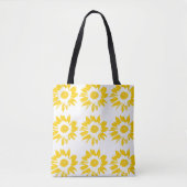 Geel zonnebloempatroon tote bag (Voorkant)