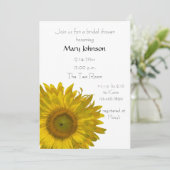 Geel zonnebloempje Vrijgezellenfeest Kaart (Staand voorkant)