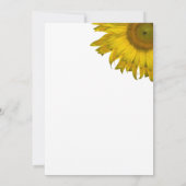 Geel zonnebloempje Vrijgezellenfeest Kaart (Achterkant)