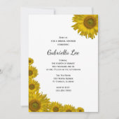 Geel zonnebloempje Vrijgezellenfeest Kaart (Voorkant)