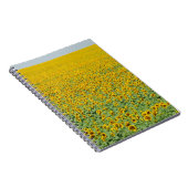 Geel zonnebloemveld notitieboek (Rechterzijde)
