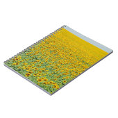Geel zonnebloemveld notitieboek (Linkerzijde)