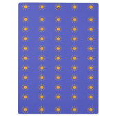 Geel zonnepatroon klembord (Achterkant)