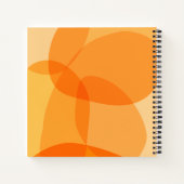 Geel zonneschijnorganisch vormig Abstract kunstont Notitieboek (Achterkant)