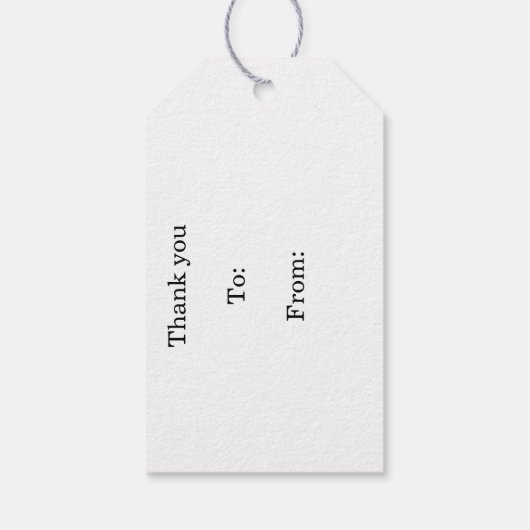 Geel zonsonderdgrijs Label met grijze beemdommen Cadeaulabel (Achterkant)