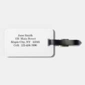 Geel zonsondergang Bagagelabel (Achterkant horizontaal)