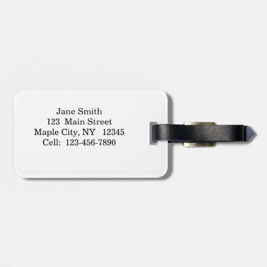 Geel zonsondergang Bagagelabel (Achterkant horizontaal)