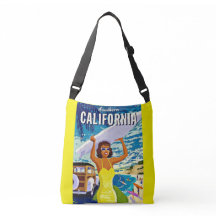  geel Zuid-Californië Reisposter