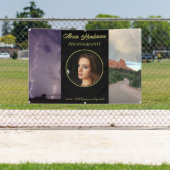 Geel & Zwart 3 Foto Business Booth Tent Spandoek (Insitu)