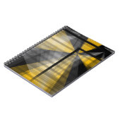 Geel zwart Abstract Notitieboek (Linkerzijde)