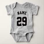 Geel & zwart Baby | Sporttrui ontwerp Romper<br><div class="desc">Geel & zwart Baby | Sport Jersey Design · Baby Football Bodysuit</div>