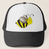 Geel zwart bijenblauw Bumblebee insect Buzz Trucker Pet (Voorkant)