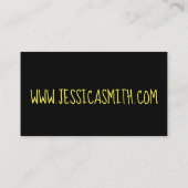 Geel zwart bijenblauw Bumblebee insect Buzz Visitekaartje (Achterkant)