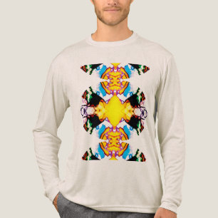 Geel Zwart Blauw Groen Zuidwesten Uitgebreid Manda Tri-Blend Shirt