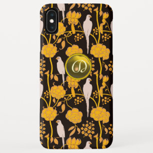 GEEL ZWART BLOEMIG, PAPEGAAIEN EDELSTEEN MONOGRAM Case-Mate iPhone CASE