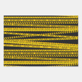 Geel Zwart Bouw Dump Gifts Party Decor Inpakpapier Vel (Voorkant)