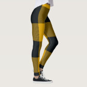 Geel & Zwart Buffel Plaid Geruit Leggings (Rechts)