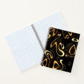 Geel & Zwart Classic Abstract Notitieboek (Binnen)