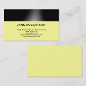 Geel zwart, eenvoudig Visitekaartje (Voorkant / Achterkant)