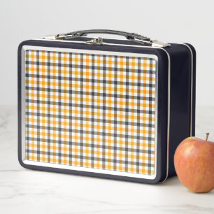 Geel Zwart en Wit Gingham Karo