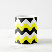 Geel Zwart en Wit Zigzag Koffiemok (Center)