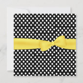 Geel, Zwart en Wit zoet 16 Uitnodiging (Achterkant)