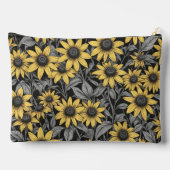 Geel Zwart-Eyed Susan bloem patroon Etui (Achterkant)