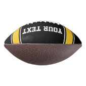 Geel zwart Football Sport Jersey Aangepaste tekst (Gedraaid 90)