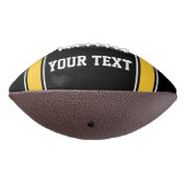 Geel zwart Football Sport Jersey Aangepaste tekst (Gedraaid 270)