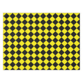 Geel zwart geblokt tafelkleed (Voorkant (Horizontaal))