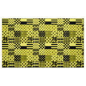 Geel Zwart Gemengde Patchwork Ontwerp Patchwork Stof (Fat Quarter)