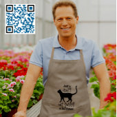 Geel Zwart Gepersonaliseerde Papa met Kattengroott Lang Schort