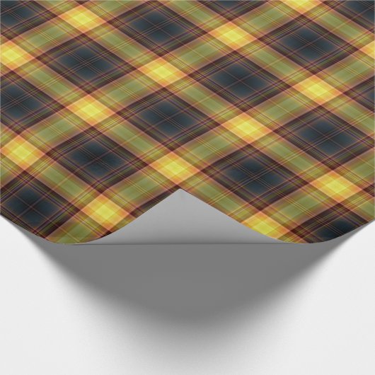 Geel & zwart geplakt inpakpapier (Hoek)