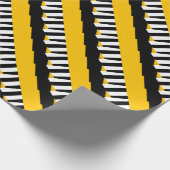 Geel zwart inpakpapier (Hoek)