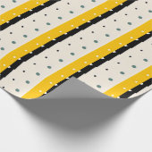 Geel zwart inpakpapier (Hoek)