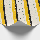 Geel zwart inpakpapier (Hoek)